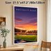 Kenilworth Road Football Stadium Painting Poster, Vibrant Sunset-toned Stylized Stadium Scene Poster, Eye-catching Sports-themed Decor Ideal For Home_maomaolike.com