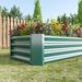 Metal Raised Garden Bed, Rectangle Raised Planter 4×2×1ft For Flowers Plants, Vegetables Herb Veezyo Green_maomaolike.com