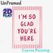 Warm Quote Painting Poster, Soft Pink Striped Border Handwritten Style Poster, Heartwarming Positive Message Ideal For Living Room, Bedroom, Entryway_maomaolike.com
