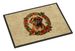 Dogue De Bordeaux Christmas Flowers Doormat Front Door Mat Indoor Outdoor Rugs For Entryway, Non Slip Washable Low Pile, 24H X 36W_maomaolike.com