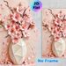 Pink Floral Vase Painting Poster, Soft-hued Textured Oil Style Poster, Delicate Elegant Floral Artwork Ideal For Living Room, Bedroom_maomaolike.com
