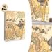 Japanese Ukiyo-e Geisha Painting Poster, Vintage Traditional Ukiyo-e Style Poster, Authentic Classic Art With Kimono-clad Figures And Cherry Blossoms_maomaolike.com