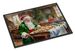Cookies With Santa Claus Father Christmas Doormat Front Door Mat Indoor Outdoor Rugs For Entryway, Non Slip Washable Low Pile, 24H X 36W_maomaolike.com