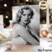 Vintage Hollywood Female Portrait Painting Poster, Monochrome Retro Glamour Poster, Elegant Nostalgic Artwork Ideal For Living Room, Bedroom Wall_maomaolike.com