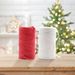 Christmas Decoration New Trend: Red And White Lala Paper Roll 24PC_maomaolike.com