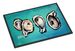Four Oyster Shells On Board Doormat Front Door Mat Indoor Outdoor Rugs For Entryway, Non Slip Washable Low Pile, 24H X 36W_maomaolike.com
