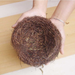 Warm Grass Parrot Outdoor Breeding Balcony Birdhouse Handmade Rattan Woven Bird Cage Swallow Artificial Nest_maomaolike.com