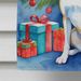 White Boxer Christmas Reindeer House Flag Large Porch Sleeve Pole Decorative Outside Yard Banner Artwork Wall Hanging, Polyester, House Size, Multicolor_maomaolike.com