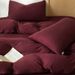 Wholesale Nordic Minimalist Style Solid Color Jersey Soft Knitted Four-Piece Set Pure Cotton Double Naked Sleep Bedding_maomaolike.com