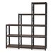 L-Shaped Industrial Ladder 9 Cubes Bookshelf_maomaolike.com