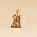 Pure Brass Yoga Girl Abstract Figurine, Nordic Light Luxury Mini Metal Statue, Tabletop Decor Ornament For Living Room Bedroom
_maomaolike.com