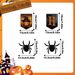 Happy Halloween Banner And Hanging Spider Garland Trick Or Treat Banner Sign Happy Halloween Paper Banner For Halloween Party Decorations_maomaolike.com