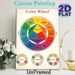 Color Wheel Painting Poster, Vintage-style Detailed Color Classification Chart Poster, Practical Color Theory Reference, Ideal For Art Studio, Home_maomaolike.com