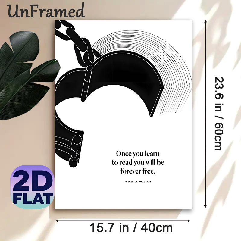 Inspirational Reading Quote Painting Poster, Minimalist Black & White Graphic Poster, Thought-provoking Motivational Decor Suitable For Home Office_maomaolike.com