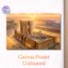 Ancient Sacred Temple Painting Poster, Warm-toned Grand Historical Architectural Scene Poster, Detailed Historical Depiction Ideal For Home, Study And_maomaolike.com