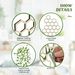 Yegbong Garden Plant Trellis, Home Wooden Geometric Molding Decorative Support Flower Arrangements Climbing Pergola_maomaolike.com