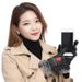Gloves autumn and winter ladies touch screen simulation PU leather plus velvet thickened outdoor riding motorcycle gloves _maomaolike.com