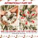 Prelit 9ft PVC Flocked Tree
(memory Wire)_maomaolike.com