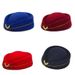 Hot Sale Women Air Cotton Flight Attendant Hat Stewardess Cap for Costume Cosplay Musical Performance_maomaolike.com