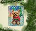 Yorkshire Terrier Yorkie Christmas Porcelain Ornament Christmas Tree Hanging Decorations For Home Christmas Holiday, Rectangle, Gift, Multicolor_maomaolike.com