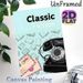 Classic Fiction Painting Poster, Vintage Cartoon Style Poster, Retro Rotary Phone, Envelopes & Illustrated Books Design, Nostalgic Literary Decor_maomaolike.com