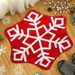 Winter Christmas Snowflake Bathroom Rug Snowflake Bath Mat Non Slip Washable Rugs Welcome Decorative Red Snowflake Doormat For Home Kitchen Xmas Decor Holiday Decorations_maomaolike.com