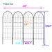 4 Pack Metal Garden Trellis 78.7" X 19.7" Rustproof Trellis For Climbing Plants Outdoor Flower Support Black_maomaolike.com