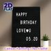 Birthday Love Themed Painting Poster, Minimalist Black & White Text Art Poster, Warm Heartfelt Birthday Message, Ideal For Birthday Celebrations And_maomaolike.com