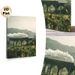 Steam Train & Viaduct Painting Poster, Vintage-hued Misty Mountain Landscape Poster, Evokes Nostalgic Rustic Charm, Suitable For Living Room, Study_maomaolike.com