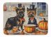 Cairn Terrier Fall Kitchen Pumpkins Memory Foam Kitchen Mat Machine Washable Anti-Fatigue Mat Cushion Comfort Bath Mat Or Kitchen Rug_maomaolike.com