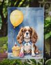 Cavalier Spaniel Happy Birthday Garden Flag Mailbox Flag Decorative Yard Flag Banner Outside Patio Artwork Yard Flower Beds, Garden Size, Multicolor_maomaolike.com
