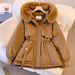 Women's Clothing winter new Korean style fashion Warm jacket cotton jacket thickened plus velvet large size warm coat_maomaolike.com