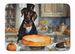 Chocolate Lab Fall Kitchen Pumpkins Memory Foam Kitchen Mat Machine Washable Anti-Fatigue Mat Cushion Comfort Bath Mat Or Kitchen Rug_maomaolike.com