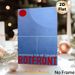 Abstract Geometric Painting Poster, Minimalist Blue-toned Poster With Bold Red Circle & White Lines, Sleek Modern Decor For Living Room, Office Wall_maomaolike.com
