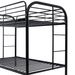 Twin Over Twin Bunk Bed With Ladders_maomaolike.com
