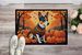 Basenji Fall Doormat Front Door Mat Indoor Outdoor Rugs For Entryway, Non Slip Washable Low Pile, 24H X 36W_maomaolike.com