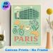 Paris Themed Painting Poster, Retro Soft-toned Paris Lifestyle Elements Poster, French-inspired Decor To Add Cozy Ambiance For Living Room, Dining_maomaolike.com