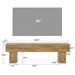 Farmhouse TV Stand, Media Console Table Entertainment Center_maomaolike.com
