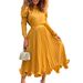 Women's Clothing women's autumn puff sleeve top pleated skirt two piece suit_maomaolike.com