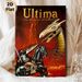 Ultima Dragon & Knight Fantasy Painting Poster, Vivid Dark Fantasy Lava Battle Scene Poster, Captivating Retro Game-themed Art For Game Room, Living_maomaolike.com