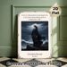 Jane Eyre Classic Quote Painting Poster, Vintage Dramatic Dark-hued Poster, Inspirational Independent Will Quote With Stormy Coastal Scene, Ideal For_maomaolike.com