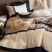 Elegant、Understated 、Hypoallergenic Light Luxury Vintage Style Long-staple Cotton Four-piece Set With American Digital_maomaolike.com