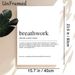 Breathwork Definition Painting Poster, Minimalist Typographic Poster, Mindful Stress-relief Reminder, Suitable For Yoga Studio, Meditation Space And_maomaolike.com