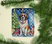 Saint Bernard Christmas Reindeer Porcelain Ornament Christmas Tree Hanging Decorations For Home Christmas Holiday, Rectangle, Gift, Multicolor_maomaolike.com