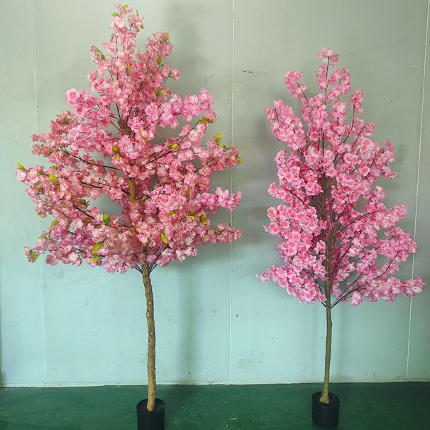 Festive Blossom Landscape Decoration New Year Artificial Red Envelope Tree Display Window Fake Cherry Blossoms_maomaolike.com