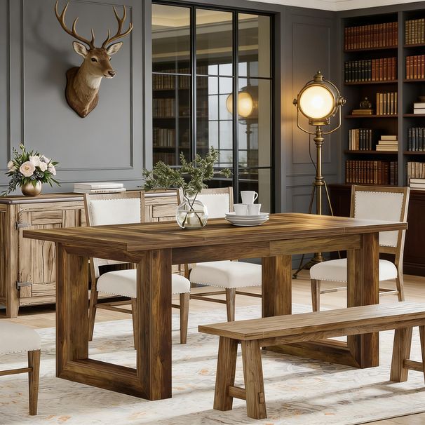 Dining Table, Rectangular Kitchen Dinner Table For Dining Room_maomaolike.com