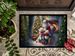 Bichon Frise And Santa Claus Doormat Front Door Mat Indoor Outdoor Rugs For Entryway, Non Slip Washable Low Pile, 24H X 36W_maomaolike.com