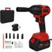 One Piece Portable 48V Cordless Impact Wrench, Cordless Drill Kit, Brushless Impact Wrench, Drill Kit With Batteries, Accessories And Toolkit For Car Tires, Electric Bikes, Garden Sheds_maomaolike.com
