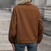 Women's Clothing lapel cardigan autumn new retro Maillard jacket coat_maomaolike.com