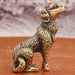 Brass Zodiac Golden Retriever Dog Pure Copper Figurine Home Office Desktop Copperware Crafts Wholesale_maomaolike.com